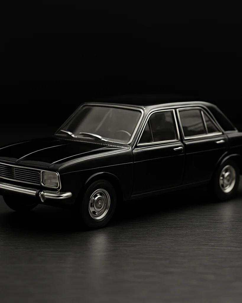 Macro de miniatura de carro colecionável em escala 1:43 sobre sup